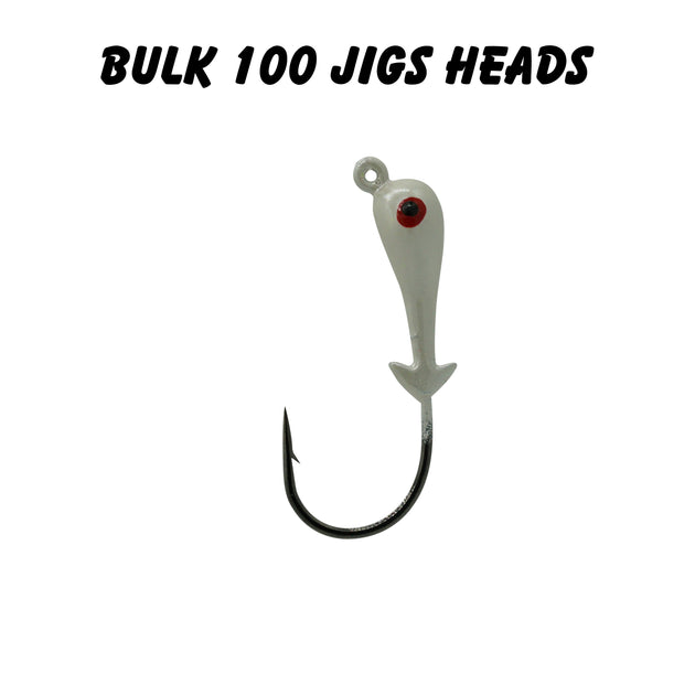 3/8oz 3/0 Double Barbed Jig Heads (Bulk) – Mission Fishin Lures Co.