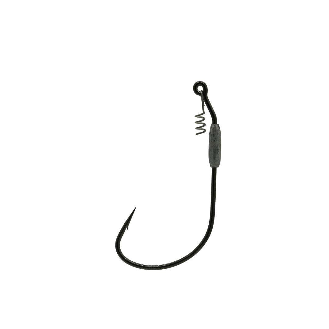 8/0 Black 1/32oz Swim Bait Hook With Corkscrew Keeper – Mission Fishin  Lures Co