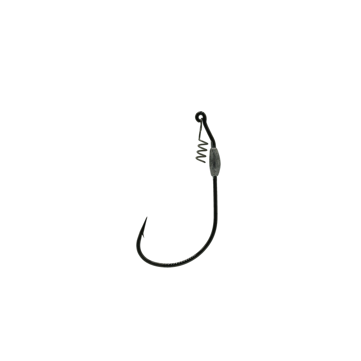 5/0 Black 1/32oz Jerk Bait Hook With Corkscrew Keeper – Mission Fishin Lures Co