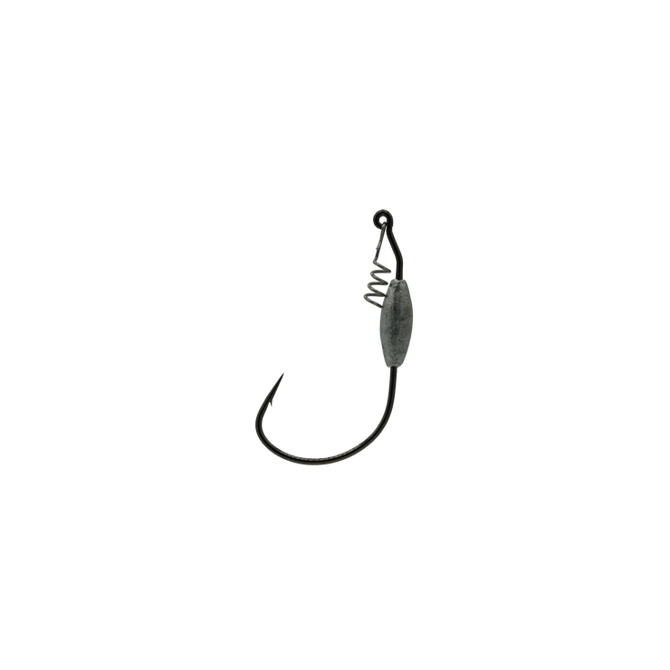 3/0 Black 1/8oz Jerk Bait Hook With Corkscrew Keeper – Mission Fishin Lures  Co.