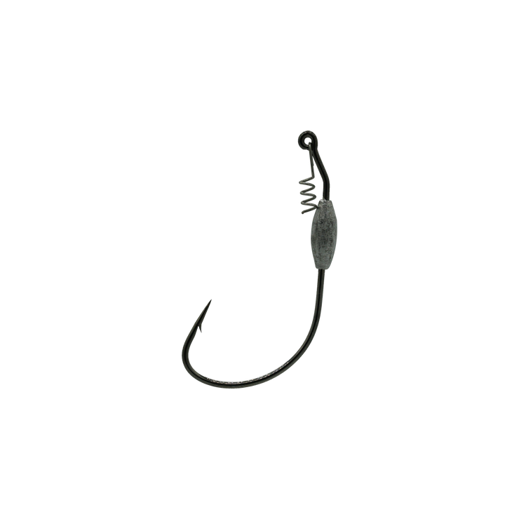 6/0 Black 1/8oz Swim Bait Hook With Corkscrew Keeper – Mission Fishin Lures Co