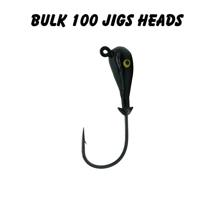 1oz 6/0 Double Barbed Jig Heads (Bulk) – Mission Fishin Lures Co.