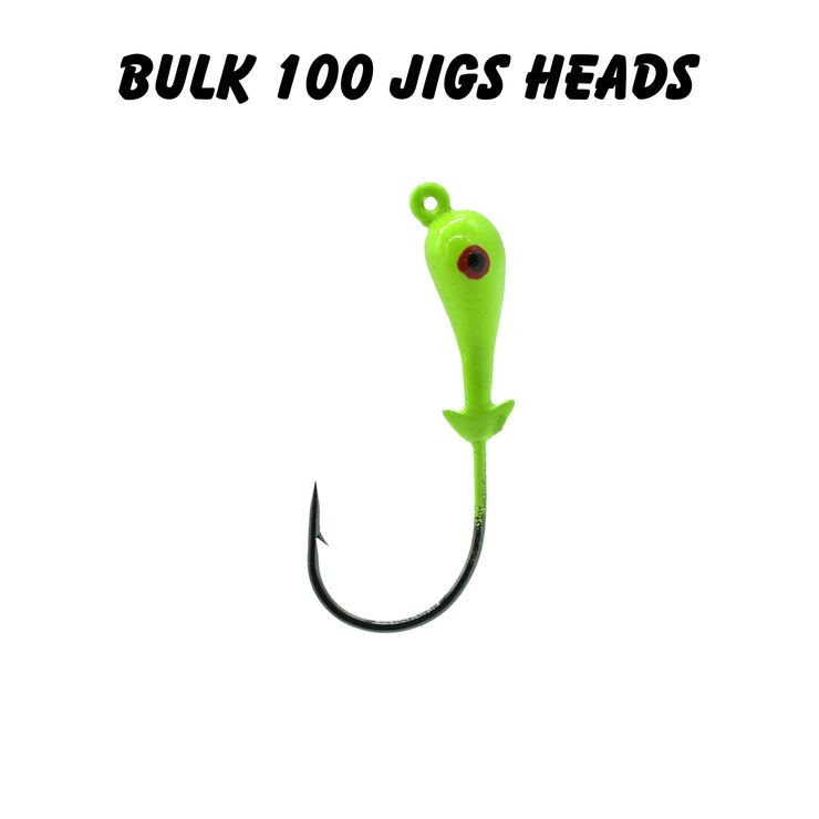 1/4oz 3/0 Double Barbed Jig Heads (Bulk) – Mission Fishin Lures Co.