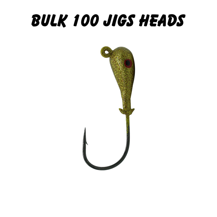 bulk fishing jig hooks 1oz 6/0 Double Barbed Jig Heads (Bulk) – Mission Fishin Lures Co
