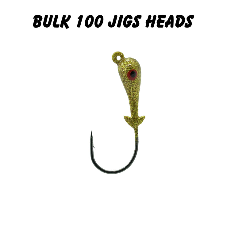 3/8oz 3/0 Double Barbed Jig Heads (Bulk) – Mission Fishin Lures Co.