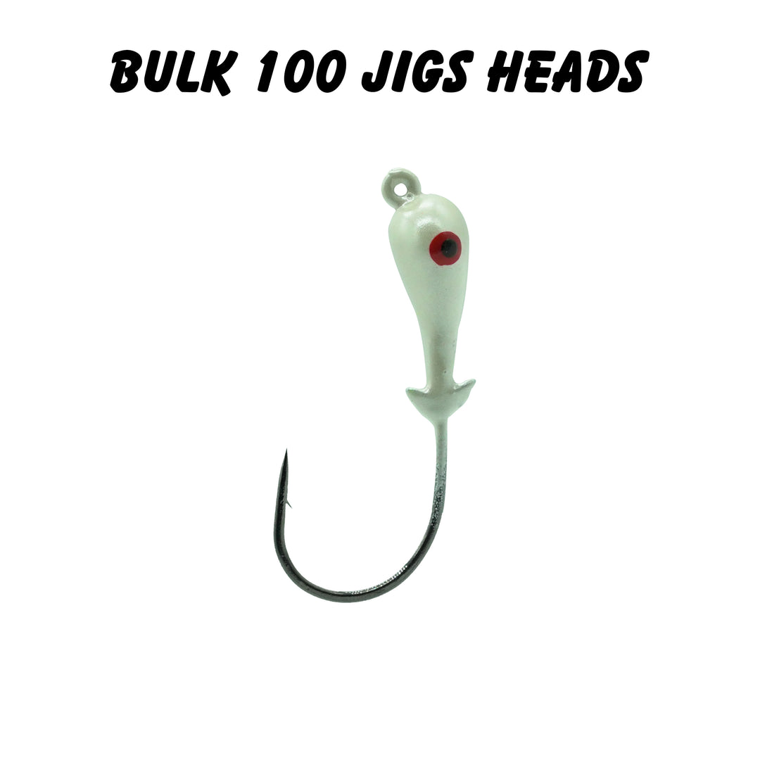 1/4oz 3/0 Double Barbed Jig Heads (Bulk) – Mission Fishin Lures Co
